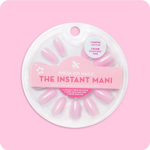 Olive and June Other - Iridescent Pink | Olive and June | Instant Mani Press On Nails, Medium Length